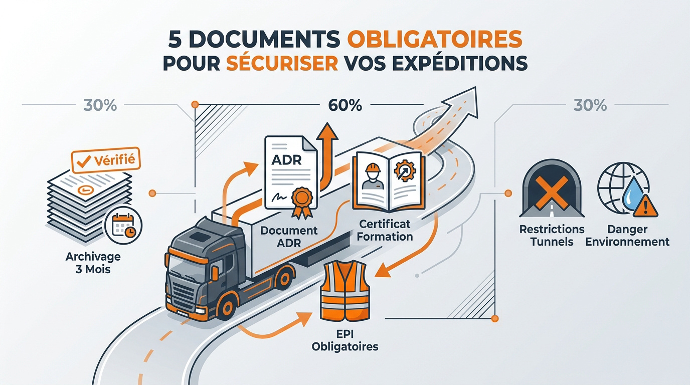 Documents de transport ADR obligatoires pour la conformité routière
