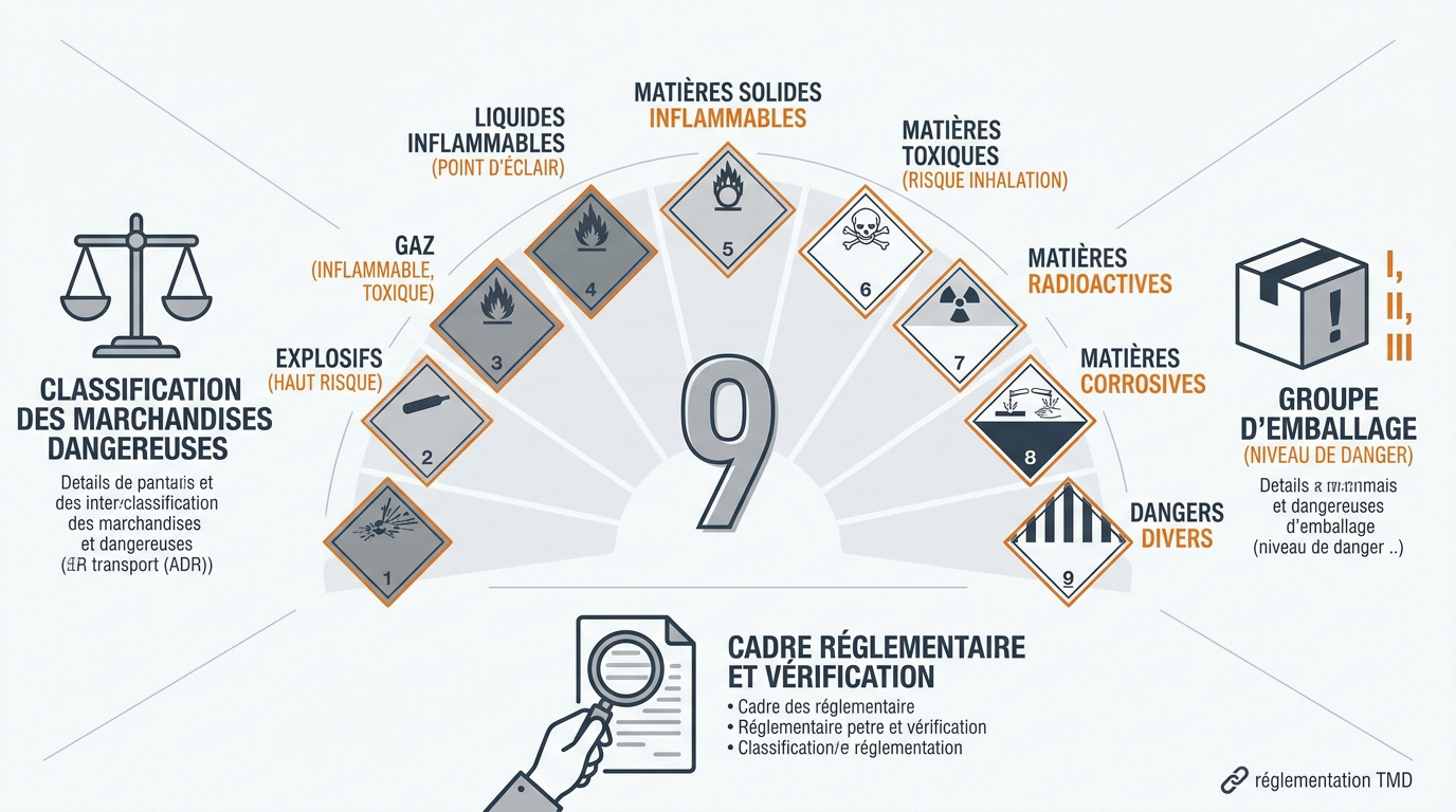 Classification des marchandises dangereuses et cadre légal ADR pour le transport routier